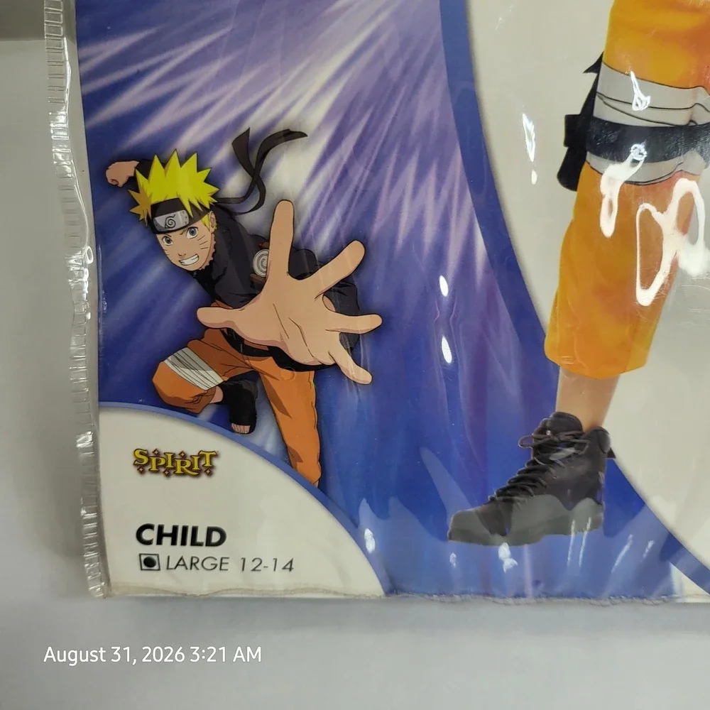 Naruto Shippuden Child Youth L 12-14 Spirit Halloween Costume Cosplay Complete